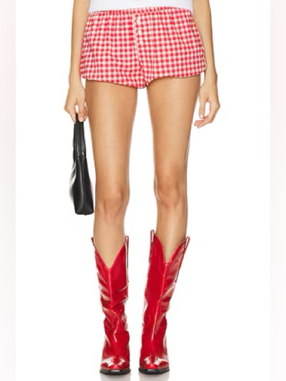 Red Gingham Women’s Shorts - Casual Summer Style brand (by together)